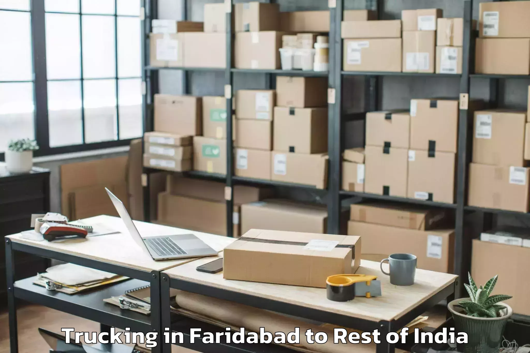 Top Faridabad to Sunderbani Trucking Available